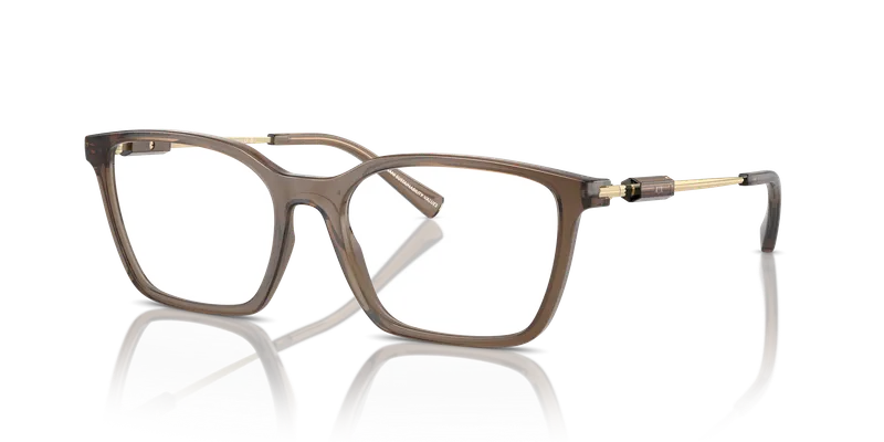 กรอบแว่นสายตา Armani Exchange AX3113F-8349 Shiny Transparent Brown แว่นสายตา Armani Exchange AX3113F-8349 มุมเฉียง กรอบอะซิเตทสีน้ำตาลโปร่งใสประกายทรงหมอน สำหรับผู้หญิง