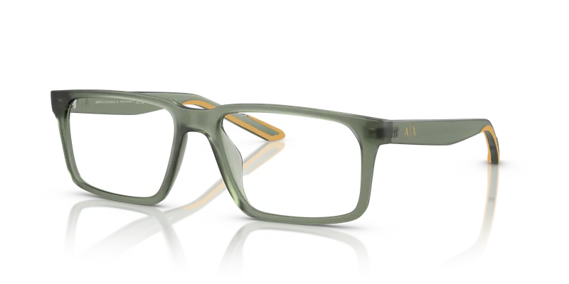 กรอบแว่นสายตา Armani Exchange AX3118U-8362 Matte Opal Green แว่นสายตา Armani Exchange AX3118U-8362 เขียวน้ำนมด้าน ขาเขียวโอปอลด้าน สำหรับผู้ชาย