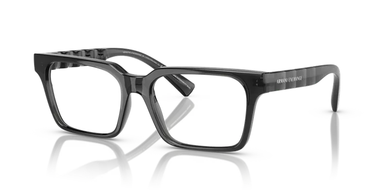 แว่นสายตา Armani Exchange AX3122F-8356 เทาโปร่งใสประกาย หน้ากรอบอะซิเตท สำหรับผู้ชาย