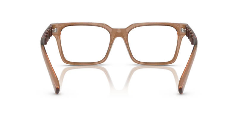 แว่นสายตา Armani Exchange AX3122F-8358 น้ำตาลโปร่งใสประกาย ขาแว่นมองจากภายใน