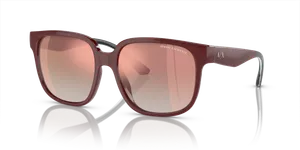 แว่นกันแดด Armani Exchange AX4136SU-82986F บอร์โดประกาย ทรงสี่เหลี่ยมจัตุรัส (Square) ฉีด มุมสามส่วน