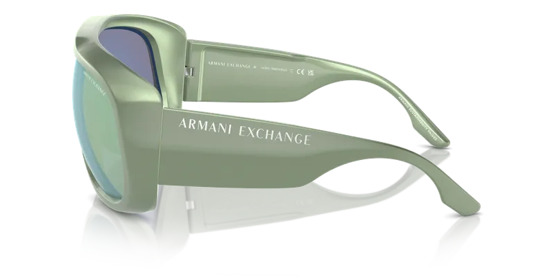 แว่นกันแดด Armani Exchange AX4143SU-8354/2 มุมข้าง ขาแว่นMetalized Green