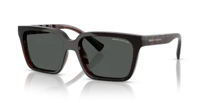 แว่นกันแดด Armani Exchange AX4147SF-835887 น้ำตาลโปร่งใสประกาย เลนส์เทาเข้ม แว่นผู้ชายมุมสามส่วน