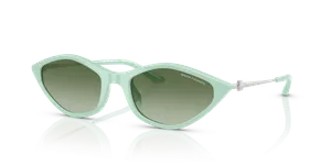 แว่นกันแดด Armani Exchange AX4152SU-83688E เขียวน้ำนมคู่ขาเงินประกาย แว่นกันแดดผู้หญิง