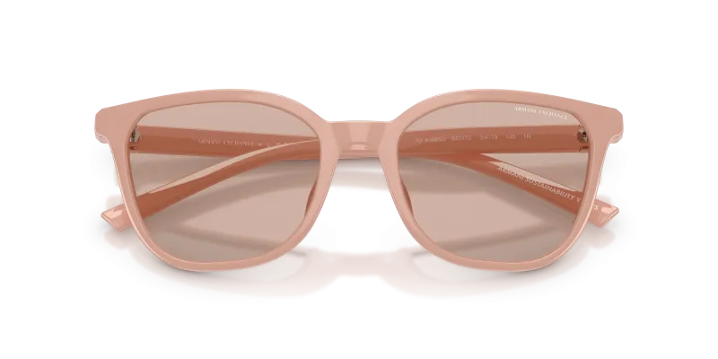 Armani Exchange AX4168SU-840173 Shiny Nude Beige Light Brown close-up ด้านหน้า