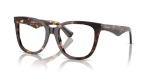แว่นสายตา Burberry BE2415F-3002 มุมเฉียง ฮาวานาเข้ม ทรงสี่เหลี่ยมจัตุรัส สำหรับผู้หญิง
