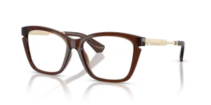 แว่นสายตา Burberry BE2427U-4116 น้ำตาลคู่ขาทองอ่อน กรอบแว่นผู้หญิงมุมสามส่วน