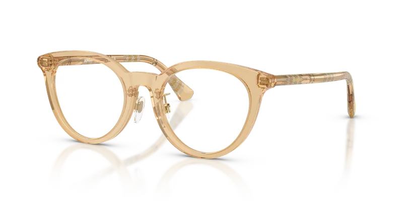 แว่นสายตา Burberry BE2429F-4167 มุมเฉียง เบจ ทรงกลม สำหรับผู้หญิง