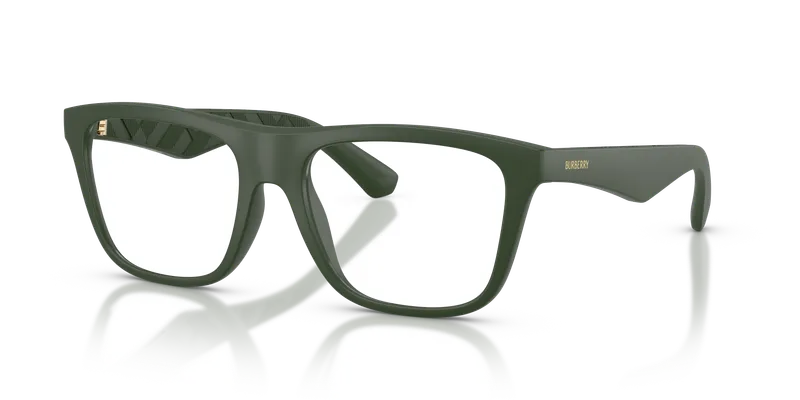 กรอบแว่นสายตา Burberry BE2432U-4170 Matte Green แว่นสายตา Burberry BE2432U-4170 เขียวด้าน ทรงสี่เหลี่ยมจัตุรัส (Square) ฉีด มุมสามส่วน