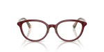แว่นสายตา Burberry BE2435D-4176 ด้านหน้า กรอบอะซิเตททรงแฟนทอสสีบอร์โดผิวขัดเงา