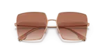 แว่นกันแดด Burberry BE3133-133713 Rose Gold Pink Gradient แว่นกันแดด Burberry BE3133-133713 โรสโกลด์ close-up ด้านหน้า