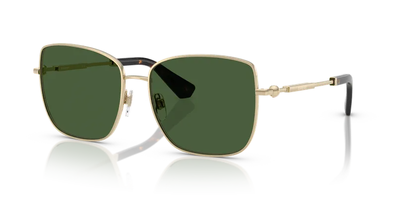 แว่นกันแดด Burberry BE3158-110971 Light Gold Dark Green แว่นกันแดด Burberry BE3158-110971 ทองอ่อนทรงสี่เหลี่ยมจัตุรัส เลนส์เขียวเข้ม ผู้หญิง