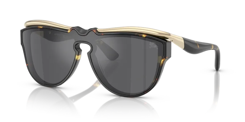 แว่นกันแดด Burberry BE3162U-13546G ฮาวานาเหลือง ทรงนักบิน (Aviator) โลหะ มุมสามส่วน