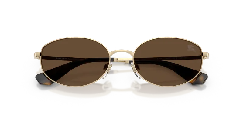 แว่นกันแดด Burberry BE3169-110973 ทองอ่อน ระยะใกล้ด้านหน้า