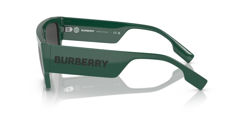 แว่นกันแดด Burberry BE4397U-407187 มุมข้าง ขาแว่นเขียว