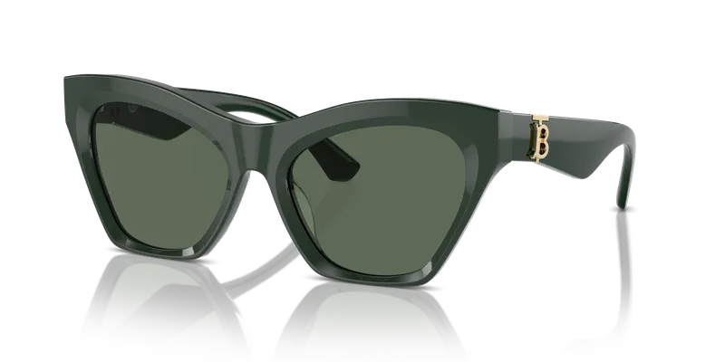 แว่นกันแดด Burberry BE4420U-403871 Green Dark Green แว่นกันแดด Burberry BE4420U-403871 มุมเฉียง ทรงตาแมวกรอบเขียว เลนส์เขียวเข้ม สำหรับผู้หญิง