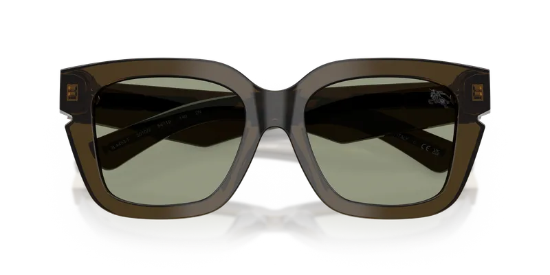 แว่นกันแดด Burberry BE4453F-3010/2 เขียวขัดเงา รายละเอียดเลนส์เขียวระยะใกล้