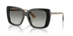 แว่นกันแดด Burberry BE4456F-416111 Black Grey Gradient แว่นกันแดด Burberry BE4456F-416111 ดำ ขาสีทรายลายหมากรุก เลนส์เทาไล่ระดับ ผู้หญิง