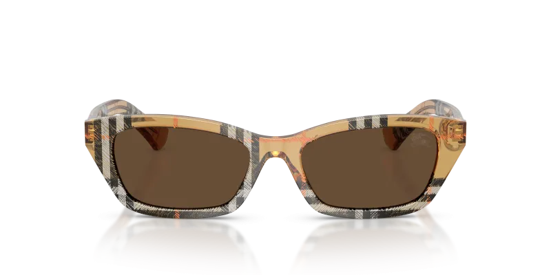 แว่นกันแดด Burberry BE4488-416373 Check Sand Dark Brown ด้านหน้า
