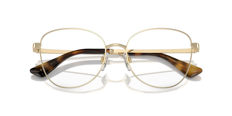 แว่นสายตา Dolce & Gabbana DG1355-1365 ทองอ่อน close-up ด้านหน้า