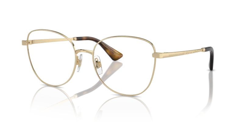 กรอบแว่นสายตา Dolce & Gabbana DG1355-1365 Light Gold แว่นสายตา Dolce & Gabbana DG1355-1365 ทรงผีเสื้อ กรอบโลหะสีทองอ่อน สำหรับผู้หญิง