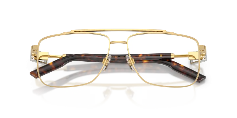 แว่นสายตา Dolce & Gabbana DG1368-02 close-up ด้านหน้า ผิวทองขัดเงา