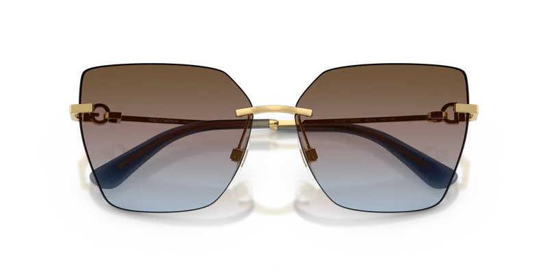 แว่นกันแดด Dolce & Gabbana DG2321-02/48 ระยะใกล้เลนส์ตาแมวฟ้าชมพูน้ำตาลไล่ระดับ