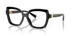 กรอบแว่นสายตา Dolce & Gabbana DG3413-501 Black แว่นสายตา Dolce & Gabbana DG3413-501 มุมเฉียง กรอบอะซิเตททรงผีเสื้อสีดำ สำหรับผู้หญิง