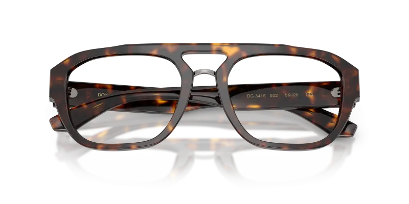 แว่นสายตา Dolce & Gabbana DG3415-502 ฮาวานา close-up ด้านหน้า
