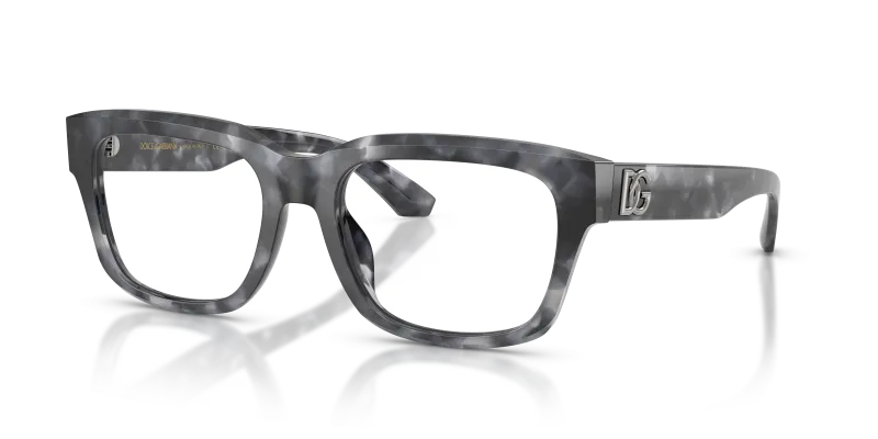 กรอบแว่นสายตา Dolce & Gabbana DG3416-3445 Grey Havana แว่นสายตา Dolce & Gabbana DG3416-3445 มุมเฉียง กรอบอะซิเตททรงสี่เหลี่ยมผืนผ้าสีฮาวานาเทา สำหรับผู้ชาย