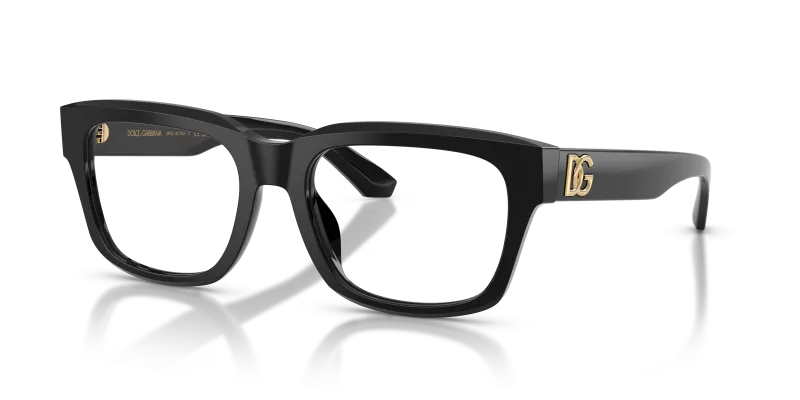 กรอบแว่นสายตา Dolce & Gabbana DG3416-501 Black แว่นสายตา Dolce & Gabbana DG3416-501 มุมเฉียง กรอบอะซิเตททรงสี่เหลี่ยมผืนผ้าสีดำ สำหรับผู้ชาย