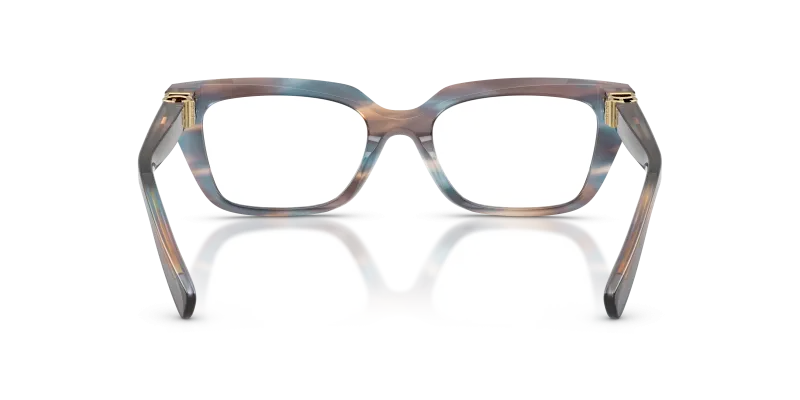 แว่นสายตา Dolce & Gabbana DG3436-3448 แถบน้ำเงิน ขาแว่นด้านใน