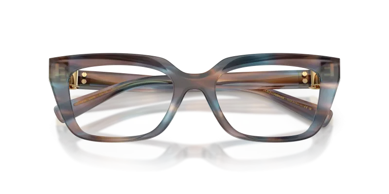 แว่นสายตา Dolce & Gabbana DG3436-3448 แถบน้ำเงิน close-up ด้านหน้า