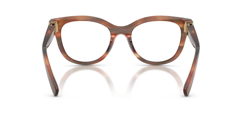 แว่นสายตา Dolce & Gabbana DG3437-3221 แถบน้ำตาล ขาแว่นด้านใน