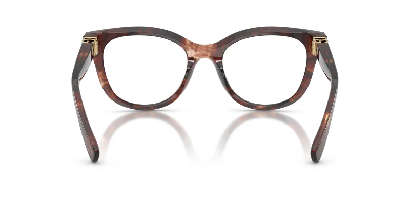 แว่นสายตา Dolce & Gabbana DG3437-3222 ฮาวานาแดงเข้ม ขาแว่นด้านใน