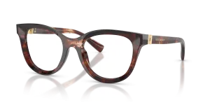 แว่นสายตา Dolce & Gabbana DG3437-3222 ทรงแฟนทอสอะซิเตทฮาวานาแดงเข้ม สำหรับผู้หญิง