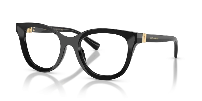แว่นสายตา Dolce & Gabbana DG3437-501 ทรงแฟนทอสอะซิเตทสีดำ สำหรับผู้หญิง