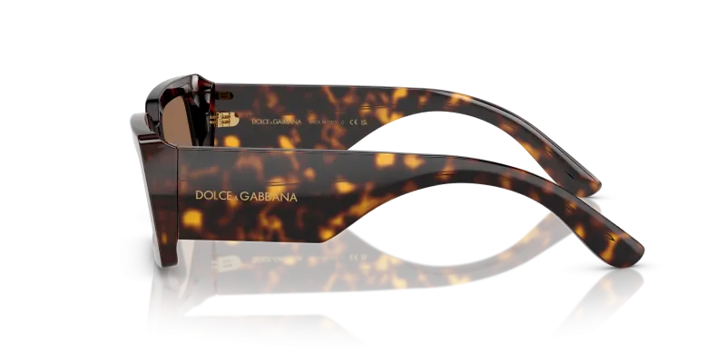 แว่นกันแดด Dolce & Gabbana DG4416-193573 มุมข้าง ขาแว่นอะซิเตทลายฮาวานา