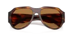 แว่นกันแดด Dolce & Gabbana DG4504-306373 แถบน้ำตาล close-up ด้านหน้า