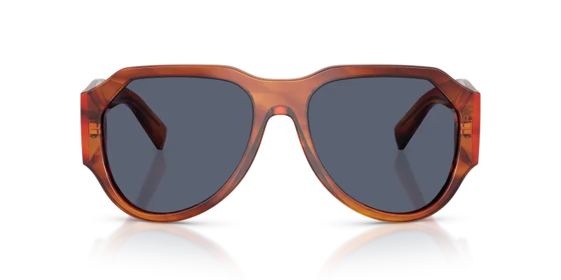 แว่นกันแดด Dolce & Gabbana DG4504-32212V สีขิงลายเส้น ด้านหน้า