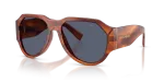 Striped Ginger Dark Blue Polarized