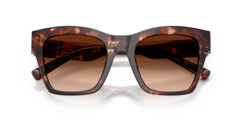 แว่นกันแดด Dolce & Gabbana DG4512-322274 สีฮาวานาแดงเข้ม close-up ด้านหน้า
