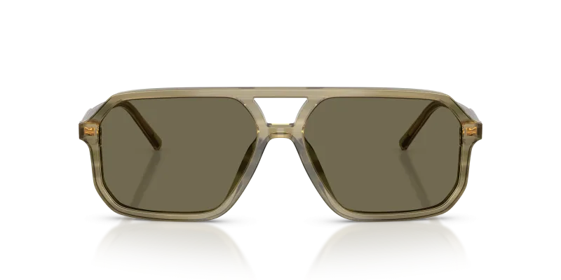 แว่นกันแดด Dolce & Gabbana DG4541-3480/3 เขียวลายแถบ ด้านหน้า