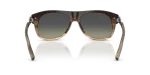 แว่นกันแดด Dolce & Gabbana DG4546-348411 ไล่ระดับสีเทาแถบ ขาแว่นด้านใน