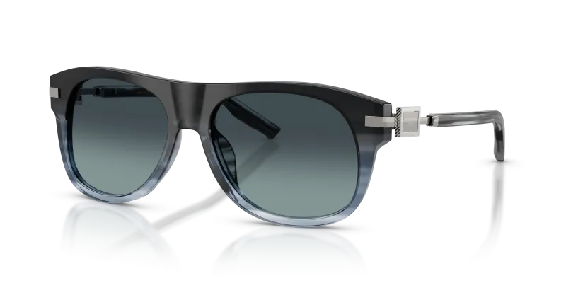 แว่นกันแดด Dolce & Gabbana DG4546-348519 ทรงสี่เหลี่ยมจัตุรัส เลนส์ไล่ระดับสีน้ำเงิน สำหรับผู้ชาย