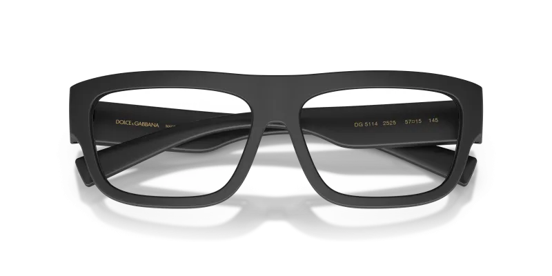 Dolce & Gabbana DG5114-2525 ดำด้าน close-up ด้านหน้า