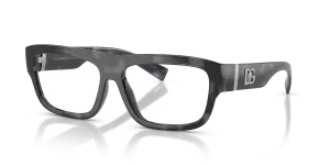 แว่นสายตา Dolce & Gabbana DG5114-3443 มุมเฉียง กรอบฮาวานาน้ำเงินผิวขัดเงา เต็มขอบ สำหรับผู้ชาย