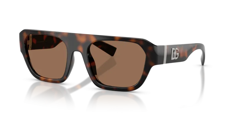 แว่นกันแดด Dolce & Gabbana DG6206-502/73 Havana Dark Brown แว่นกันแดด Dolce & Gabbana DG6206-502/73 มุมเฉียง กรอบฮาวานาลายเต่าผิวขัดเงา เลนส์น้ำตาลเข้ม สำหรับผู้ชาย