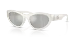 Milky White Clear Mirror Silver