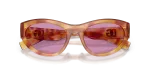 แว่นกันแดด Dolce & Gabbana DG6207-34771A ฮาวานาม่วง close-up ด้านหน้า